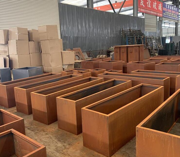 三家镇耐候钢板花箱