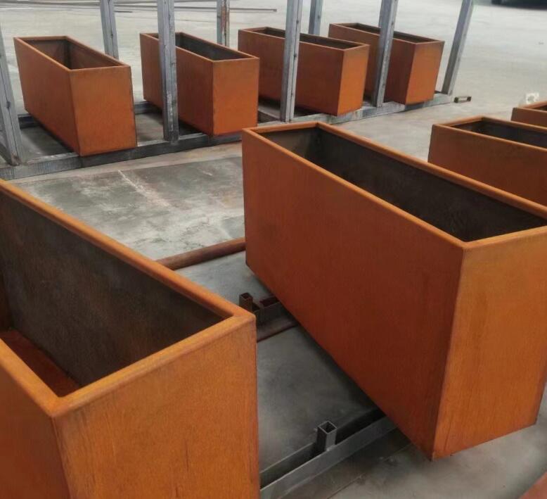 三家镇耐候钢花箱